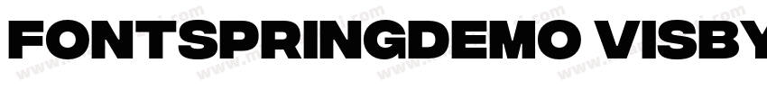 FONTSPRINGDEMO VisbyCFExtraBoldRegu字体转换